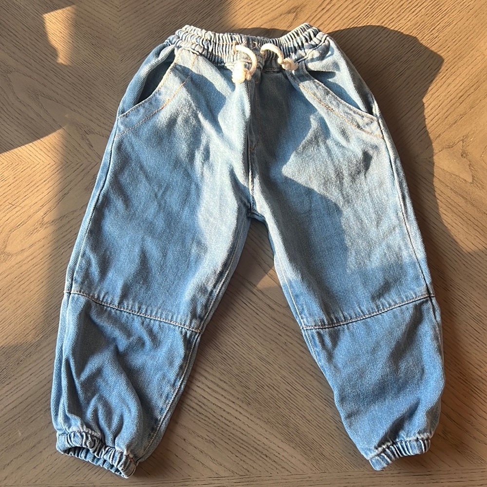 Zara denim joggers